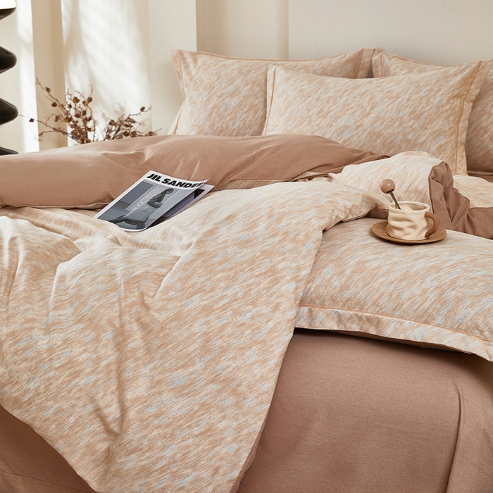 91家纺网 家纺一手货源 找家纺 雲归梦 2025新款纯棉加厚磨毛多规格磨毛四件套阿华田-咖