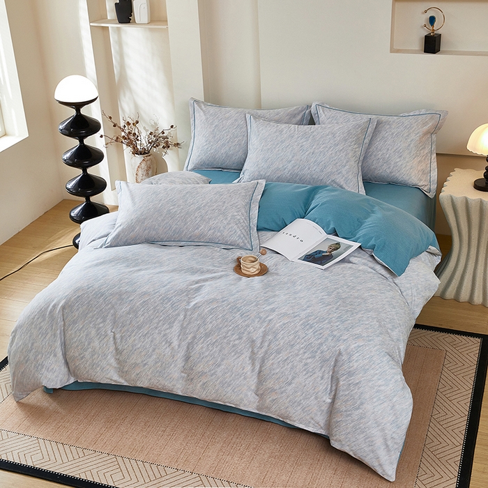 雲归梦 2025新款纯棉加厚磨毛多规格磨毛四件套阿华田-蓝