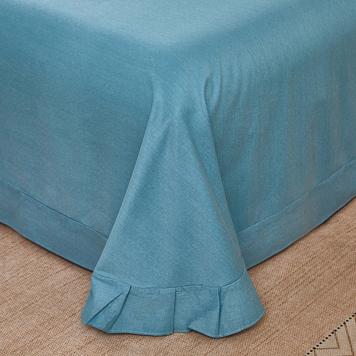 91家纺网 家纺一手货源 找家纺 雲归梦 2025新款纯棉加厚磨毛多规格磨毛四件套阿华田-蓝