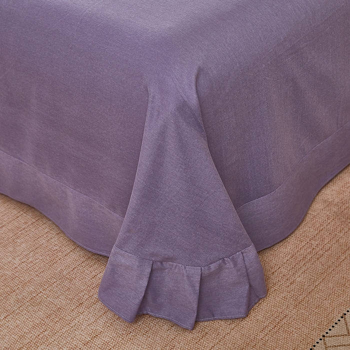 91家纺网 家纺一手货源 找家纺 雲归梦 2025新款纯棉加厚磨毛多规格磨毛四件套阿华田-紫