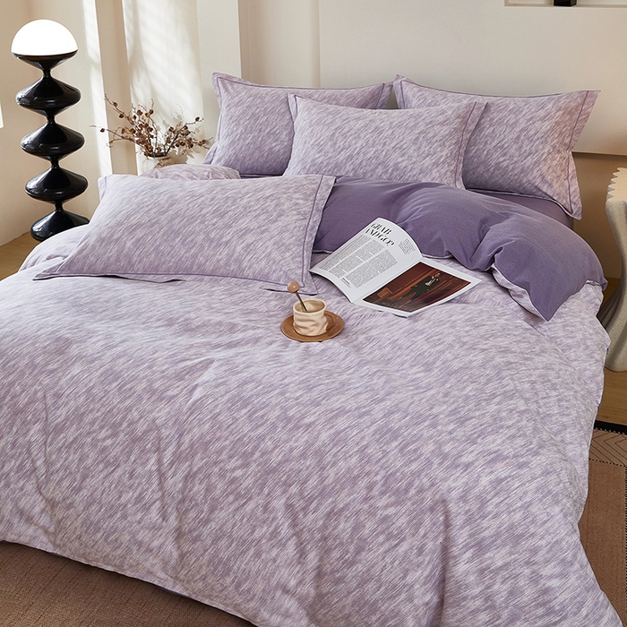 91家纺网 家纺一手货源 找家纺 雲归梦 2025新款纯棉加厚磨毛多规格磨毛四件套阿华田-紫