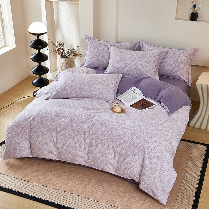 91家纺网 家纺一手货源 找家纺 雲归梦 2025新款纯棉加厚磨毛多规格磨毛四件套阿华田-紫