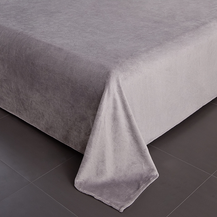 91家纺网 家纺一手货源 找家纺 云恋家纺 2025新款加厚刺绣牛奶绒四件套--梦想款 梦想-紫拼灰