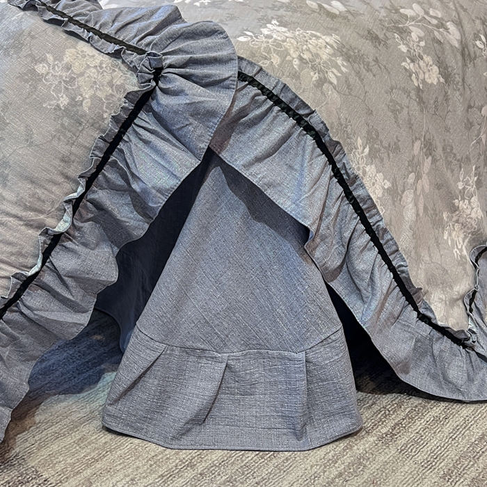 91家纺网 家纺一手货源 找家纺 （总）玉海棠家纺 2025新款法式花边棉麻四件套