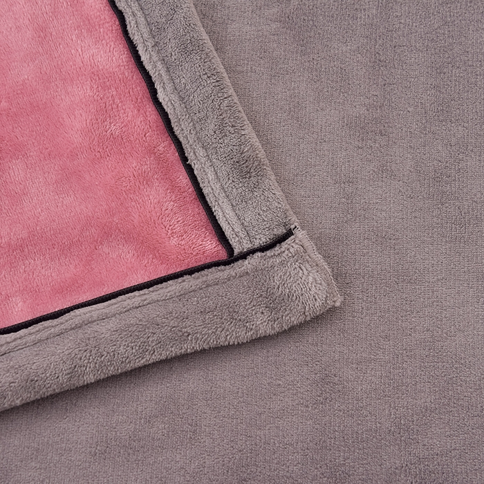 91家纺网 家纺一手货源 找家纺 云恋家纺 纯色双面绒牛奶绒床上用品四件套加厚绒法兰绒床笠被套罩床单双人 青春-豆沙灰