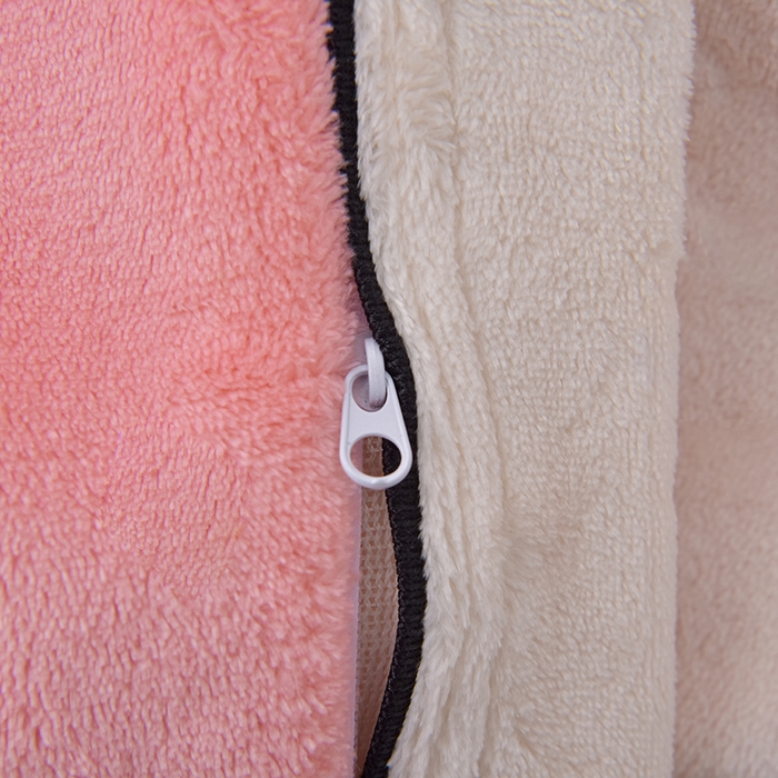 91家纺网 家纺一手货源 找家纺 云恋家纺 纯色双面绒牛奶绒床上用品四件套加厚绒法兰绒床笠被套罩床单双人 青春-粉拼米