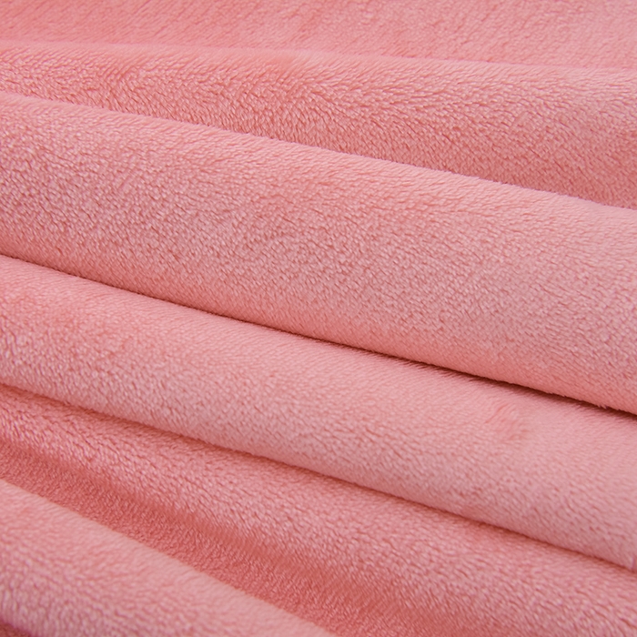 91家纺网 家纺一手货源 找家纺 云恋家纺 纯色双面绒牛奶绒床上用品四件套加厚绒法兰绒床笠被套罩床单双人 青春-粉拼米