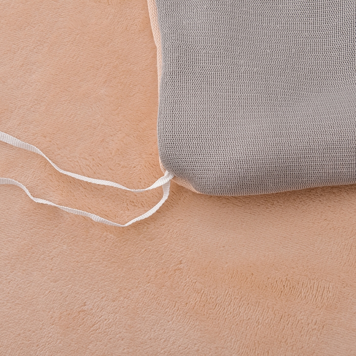 91家纺网 家纺一手货源 找家纺 云恋家纺 纯色双面绒牛奶绒床上用品四件套加厚绒法兰绒床笠被套罩床单双人 青春-灰拼金