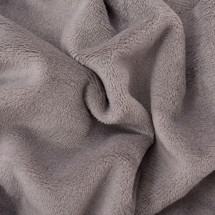 91家纺网 家纺一手货源 找家纺 云恋家纺 纯色双面绒牛奶绒床上用品四件套加厚绒法兰绒床笠被套罩床单双人 青春-灰拼金