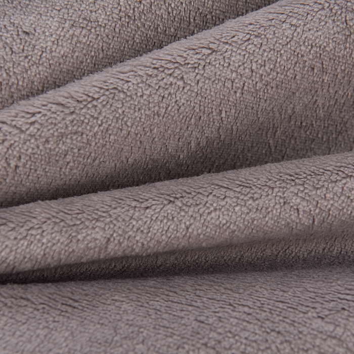 91家纺网 家纺一手货源 找家纺 云恋家纺 纯色双面绒牛奶绒床上用品四件套加厚绒法兰绒床笠被套罩床单双人 青春-灰拼金