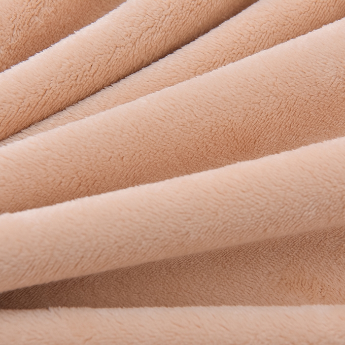 91家纺网 家纺一手货源 找家纺 云恋家纺 纯色双面绒牛奶绒床上用品四件套加厚绒法兰绒床笠被套罩床单双人 青春-金色