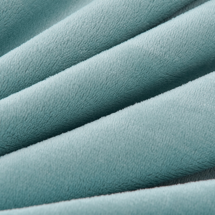 91家纺网 家纺一手货源 找家纺 云恋家纺 纯色双面绒牛奶绒床上用品四件套加厚绒法兰绒床笠被套罩床单双人 青春-蓝拼金