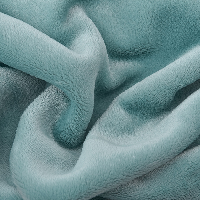 91家纺网 家纺一手货源 找家纺 云恋家纺 纯色双面绒牛奶绒床上用品四件套加厚绒法兰绒床笠被套罩床单双人 青春-蓝拼金