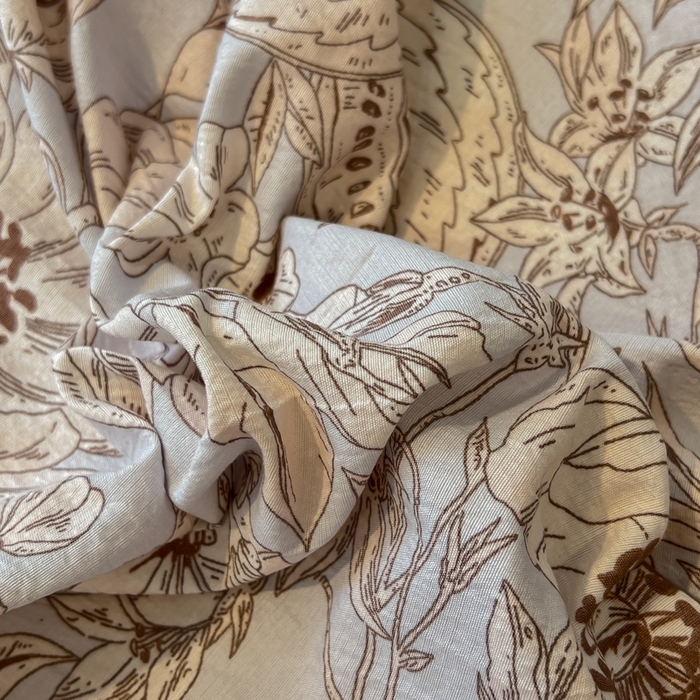 91家纺网 家纺一手货源 找家纺 玉海棠家纺 2025新款法式花边棉麻四件套 花开满园