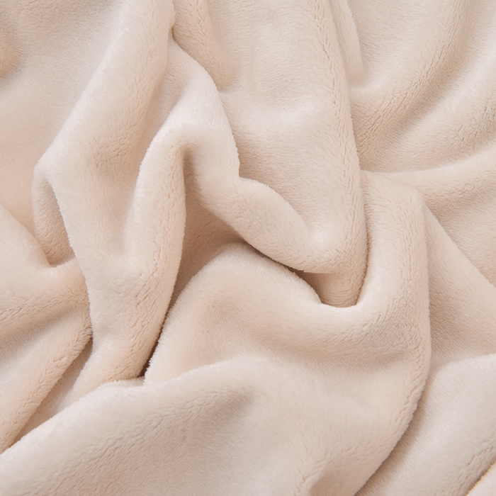 91家纺网 家纺一手货源 找家纺 云恋家纺 纯色双面绒牛奶绒床上用品四件套加厚绒法兰绒床笠被套罩床单双人 青春-米拼金