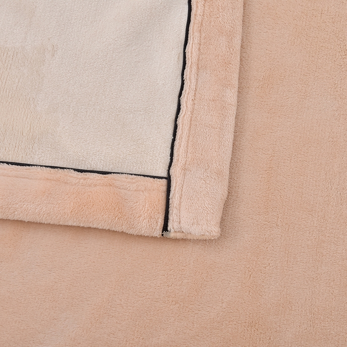 91家纺网 家纺一手货源 找家纺 云恋家纺 纯色双面绒牛奶绒床上用品四件套加厚绒法兰绒床笠被套罩床单双人 青春-米拼金