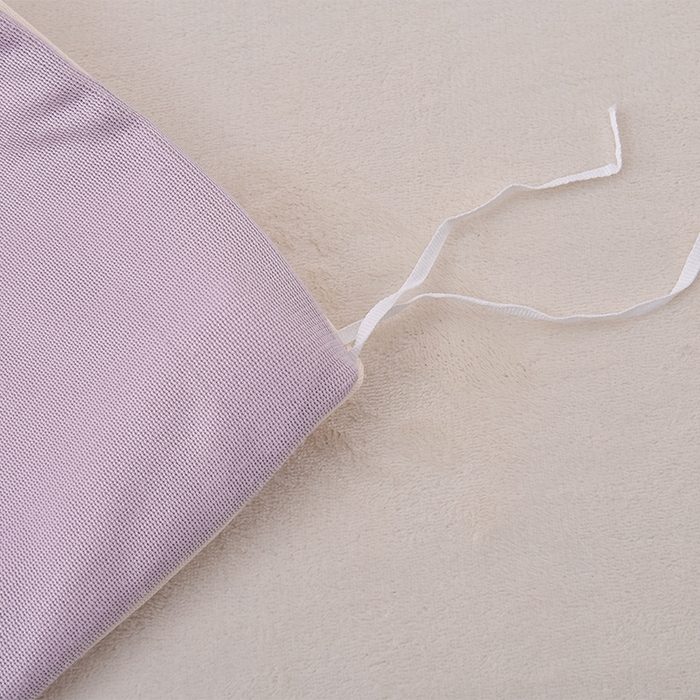 91家纺网 家纺一手货源 找家纺 云恋家纺 纯色双面绒牛奶绒床上用品四件套加厚绒法兰绒床笠被套罩床单双人 青春-紫拼米