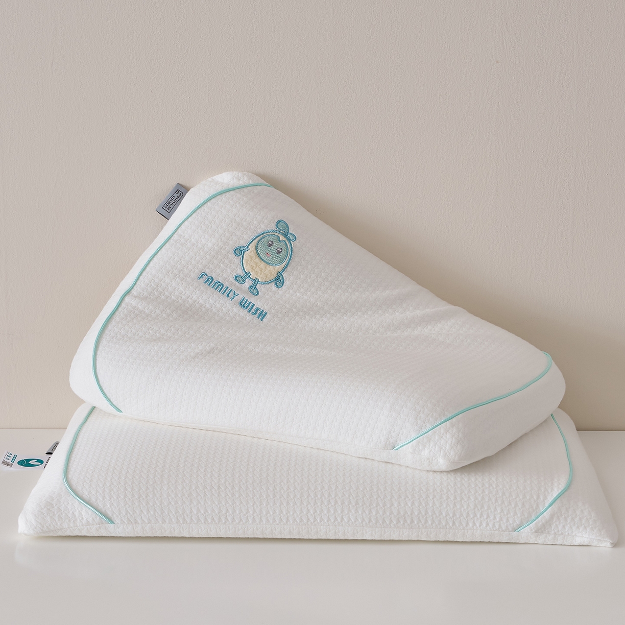 91家纺网 家纺一手货源 找家纺 鼎盛乳胶 2025新款蛋仔面包生物基枕头枕芯 蓝