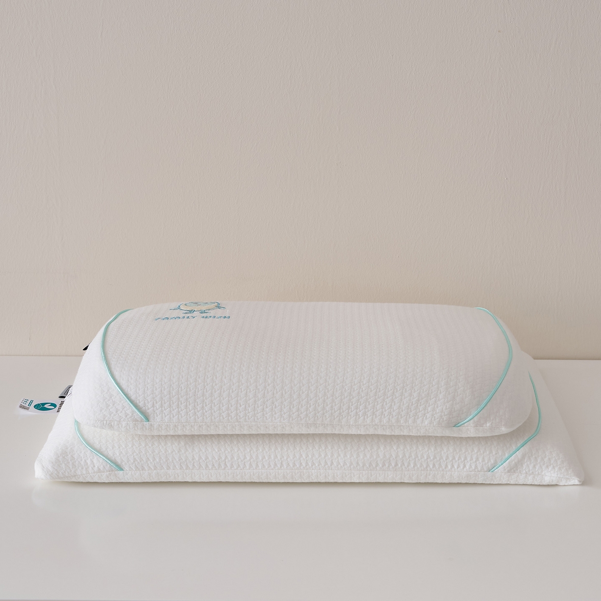 91家纺网 家纺一手货源 找家纺 鼎盛乳胶 2025新款蛋仔面包生物基枕头枕芯 蓝