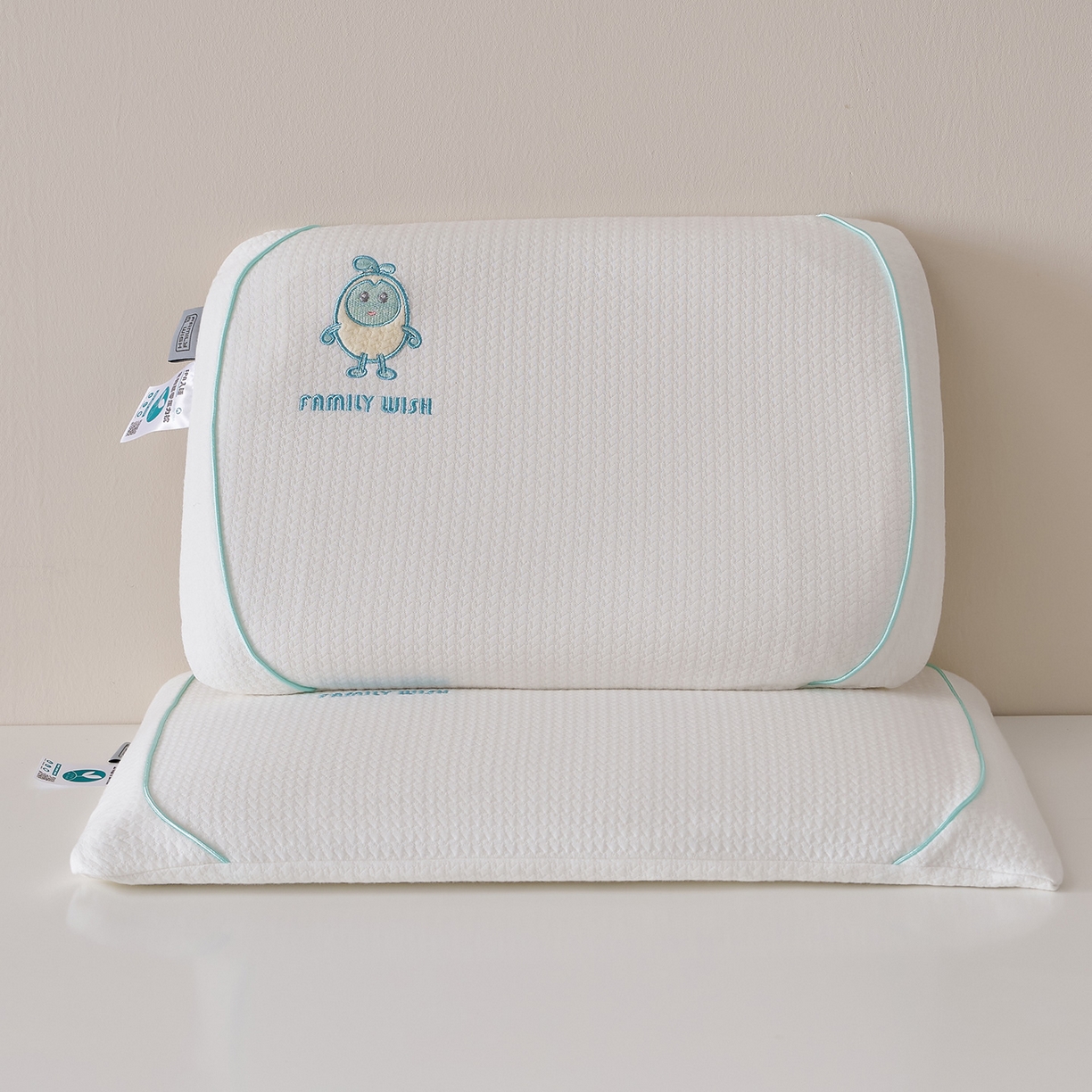 鼎盛乳胶 2025新款蛋仔面包生物基枕头枕芯 蓝