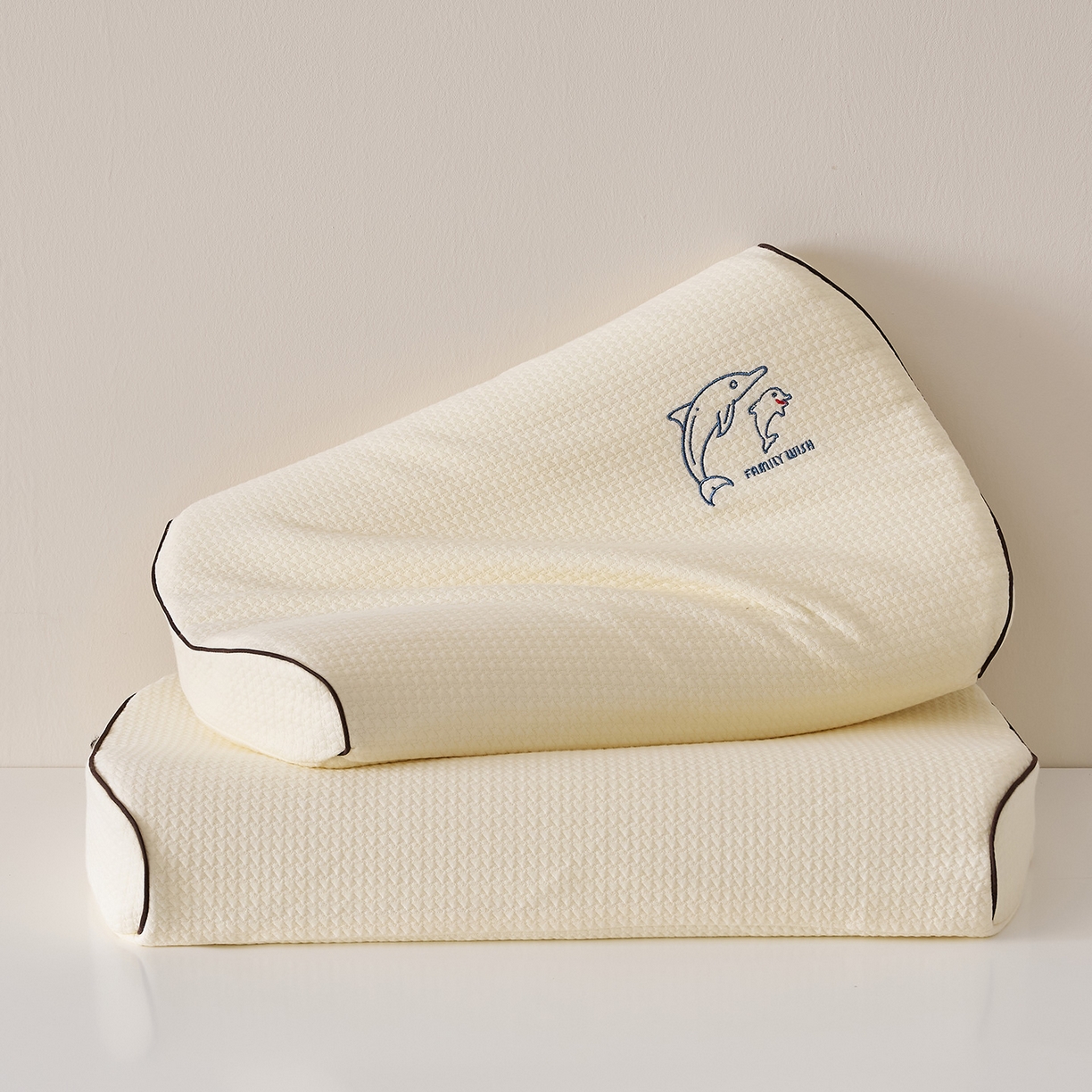 91家纺网 家纺一手货源 找家纺 （总）鼎盛乳胶 2025新款海浪千鸟格生物基枕头枕芯