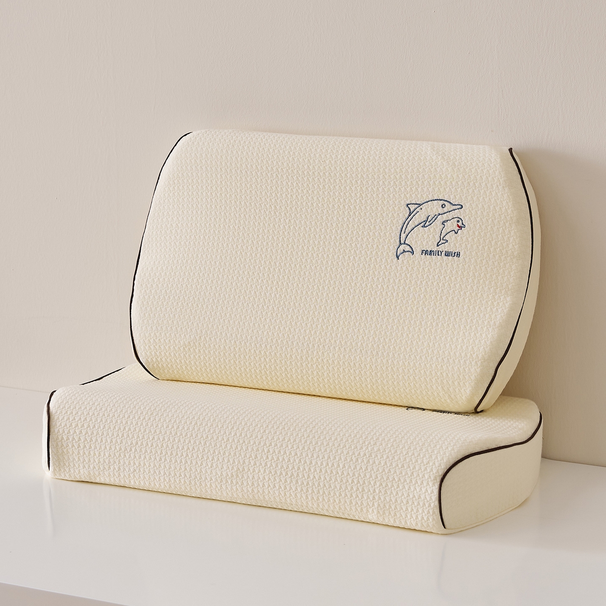 91家纺网 家纺一手货源 找家纺 （总）鼎盛乳胶 2025新款海浪千鸟格生物基枕头枕芯