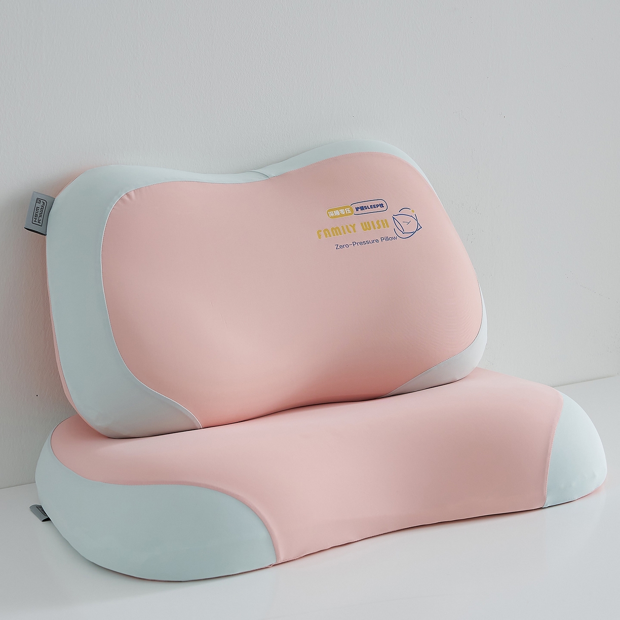 91家纺网 家纺一手货源 找家纺 鼎盛乳胶 2025新款生物基蝴蝶枕枕头枕芯 粉