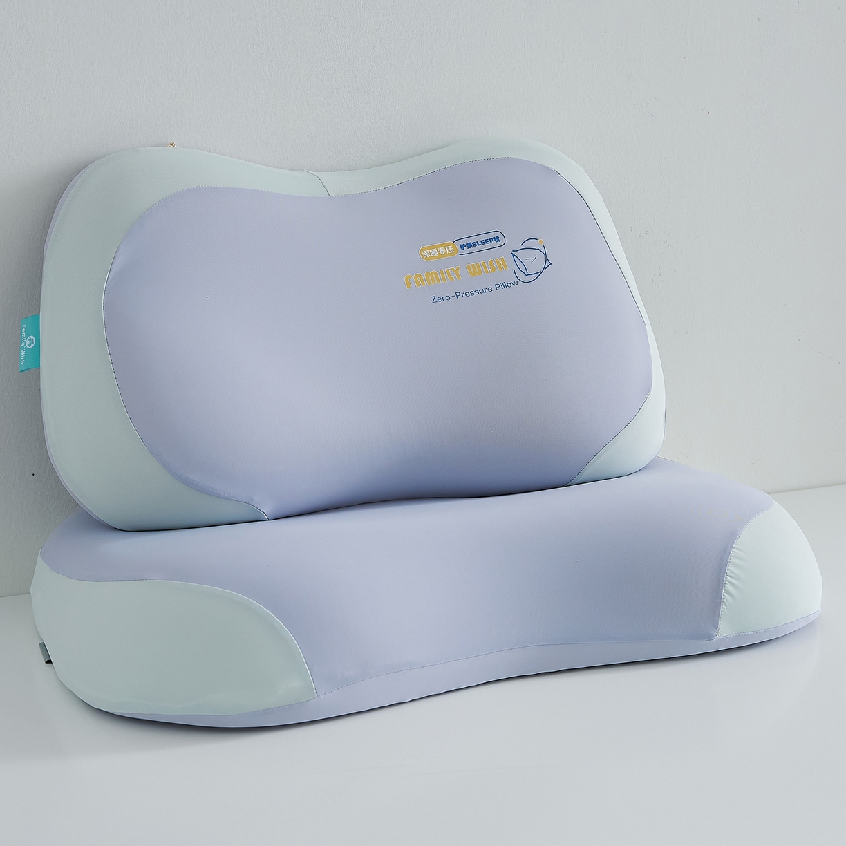 91家纺网 家纺一手货源 找家纺 鼎盛乳胶 2025新款生物基蝴蝶枕枕头枕芯 紫