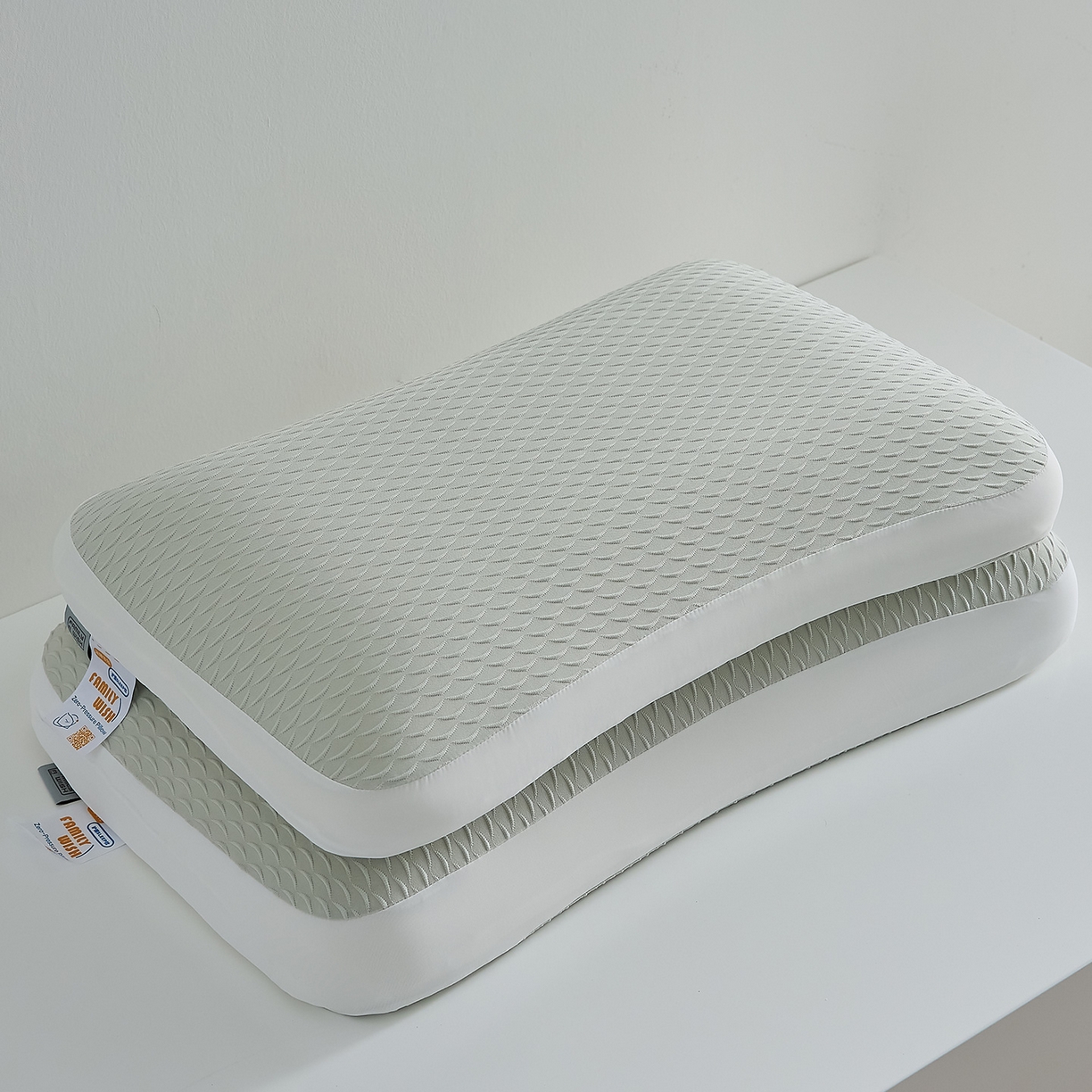 91家纺网 家纺一手货源 找家纺 鼎盛乳胶 2025新款炫彩生物基枕头枕芯 绿