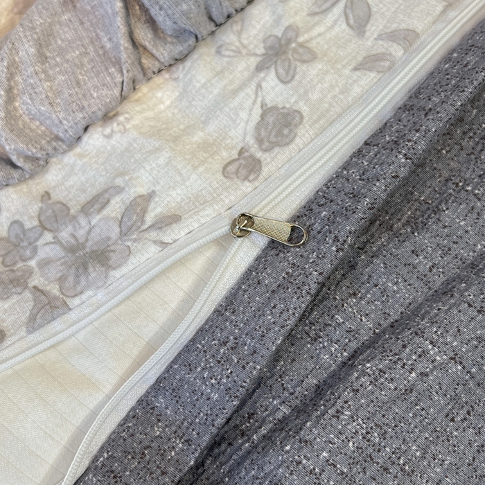 91家纺网 家纺一手货源 找家纺 玉海棠家纺 2025新款法式花边棉麻四件套 枝满园