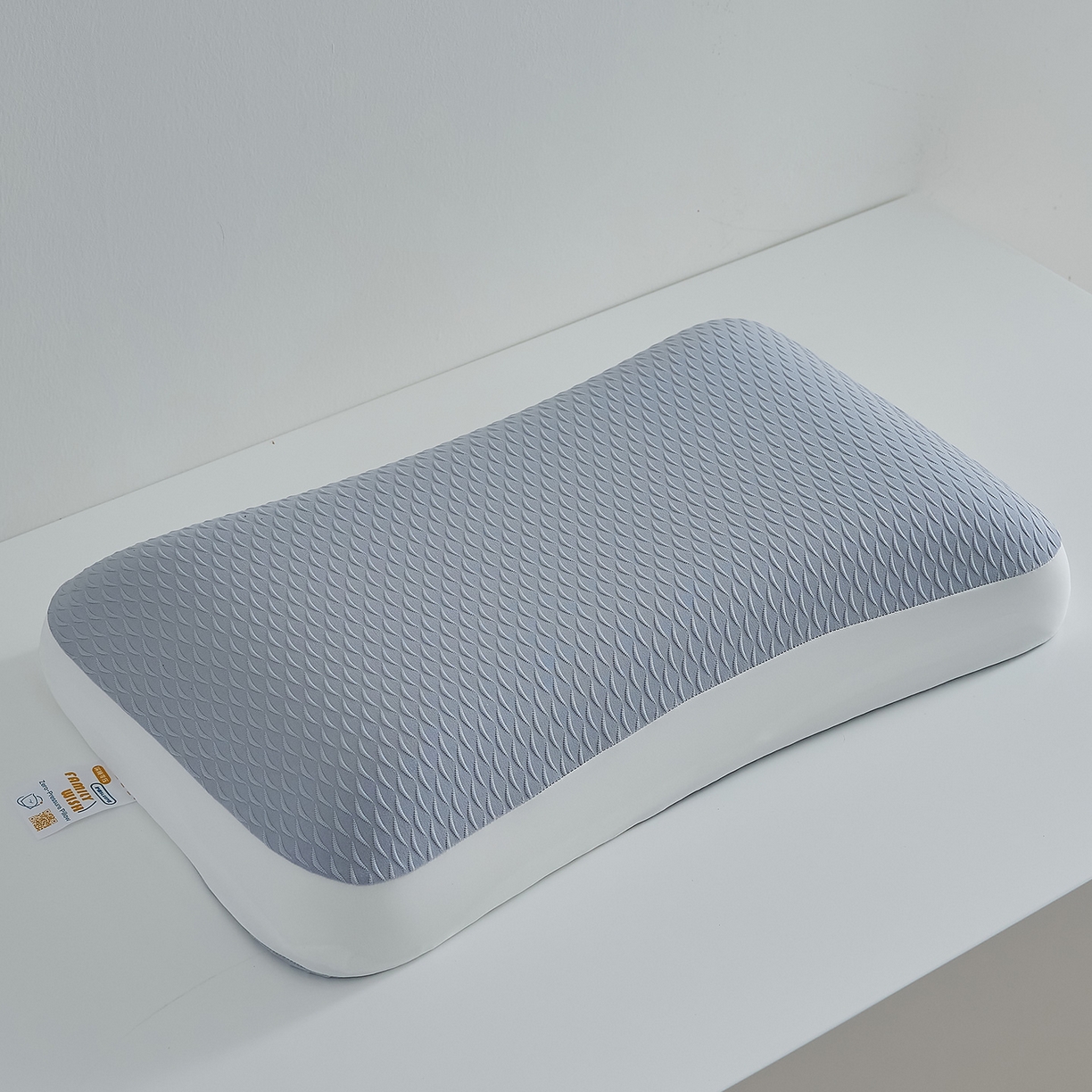 91家纺网 家纺一手货源 找家纺 鼎盛乳胶 2025新款炫彩生物基枕头枕芯 蓝