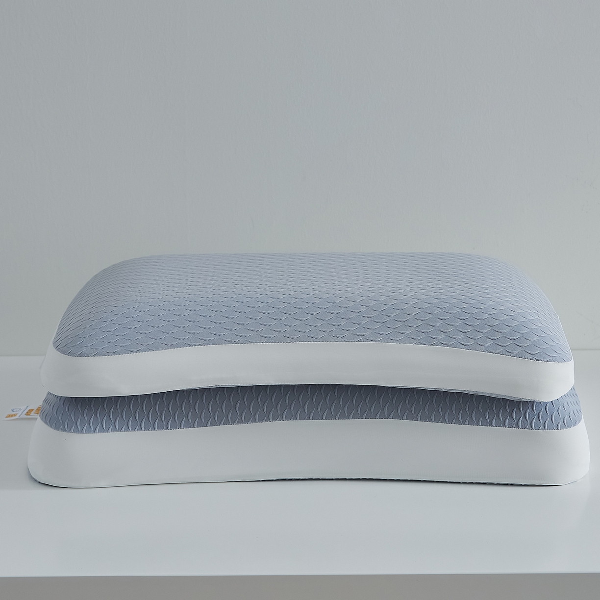 91家纺网 家纺一手货源 找家纺 鼎盛乳胶 2025新款炫彩生物基枕头枕芯 蓝