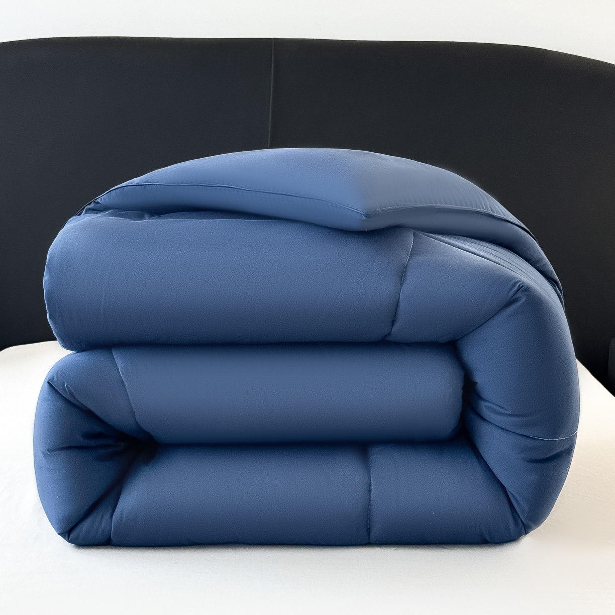 91家纺网 家纺一手货源 找家纺 畅销被业 跨境外贸2025新款磨毛四季被系列磨毛-蓝色