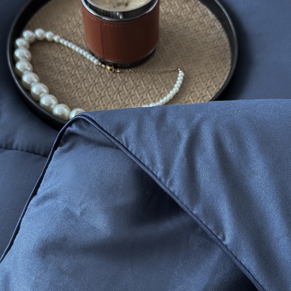 91家纺网 家纺一手货源 找家纺 畅销被业 跨境外贸2025新款磨毛四季被系列磨毛-蓝色