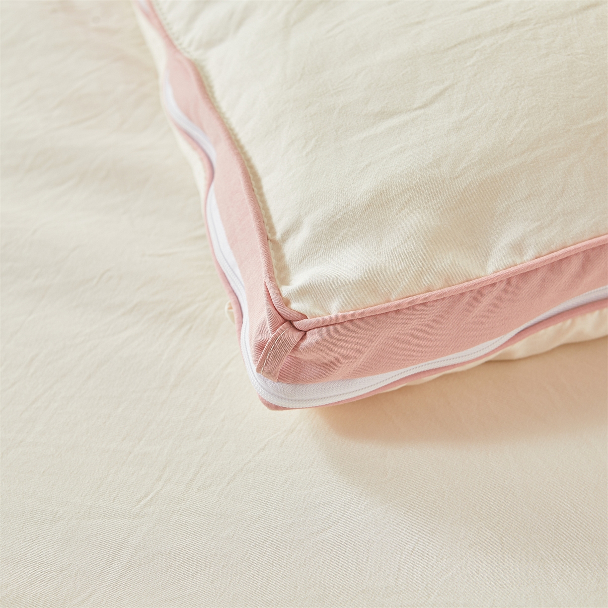 91家纺网 家纺一手货源 找家纺 （总）逸居家纺 2025新款A类水洗棉立体边良品大豆被子母被