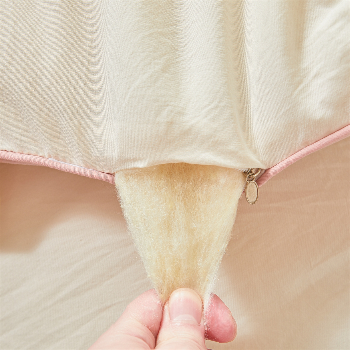 91家纺网 家纺一手货源 找家纺 （总）逸居家纺 2025新款A类水洗棉立体边良品大豆被子母被