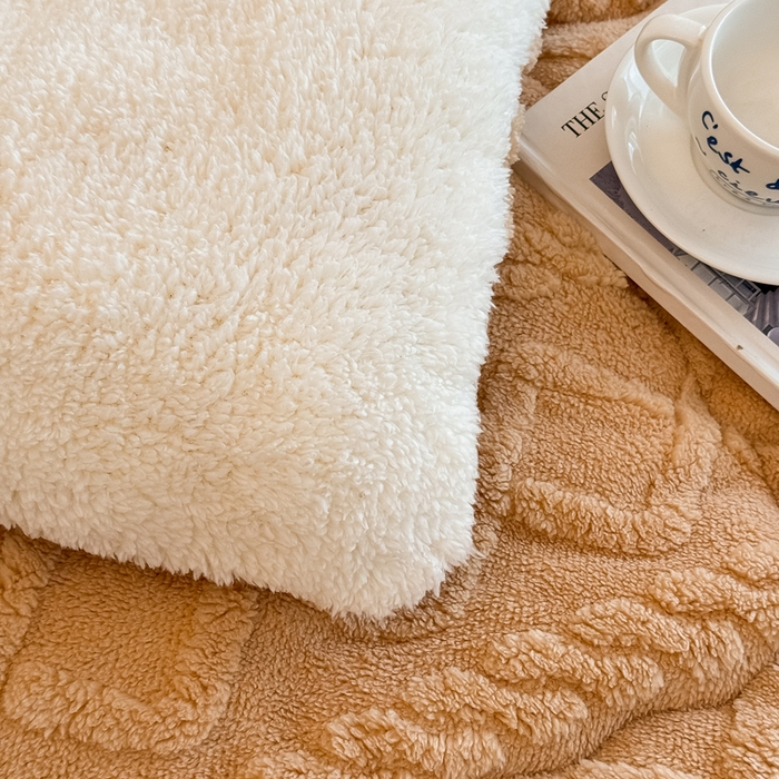 91家纺网 家纺一手货源 找家纺 畅销被业 2025新款塔芙绒冬被 塔芙绒-卡其