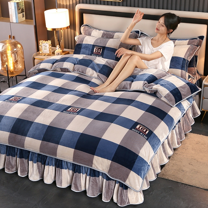 91家纺网 家纺一手货源 找家纺 （总）莱凯家纺 2025新款牛奶绒单被套