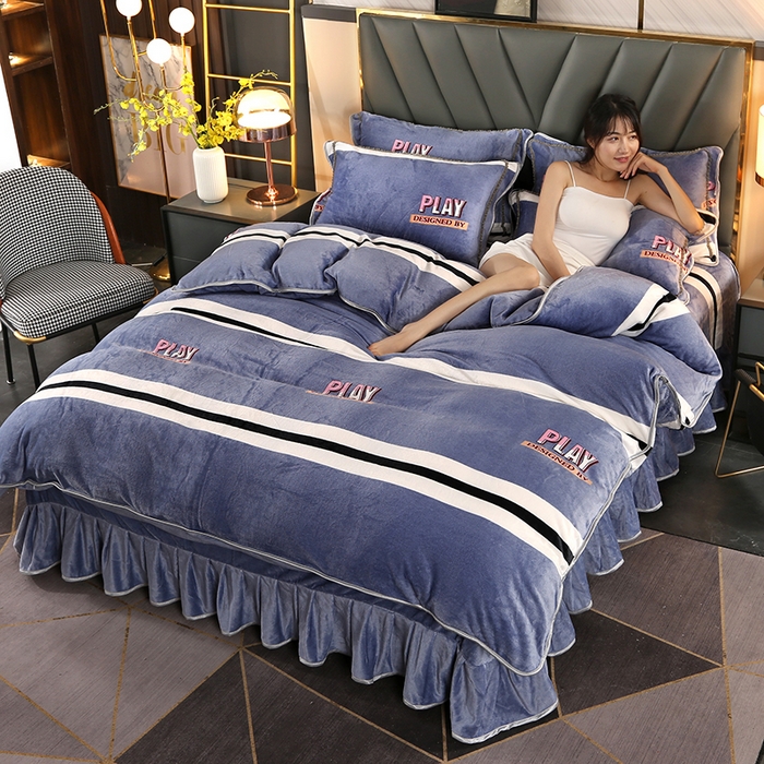 91家纺网 家纺一手货源 找家纺 （总）莱凯家纺 2025新款牛奶绒单被套