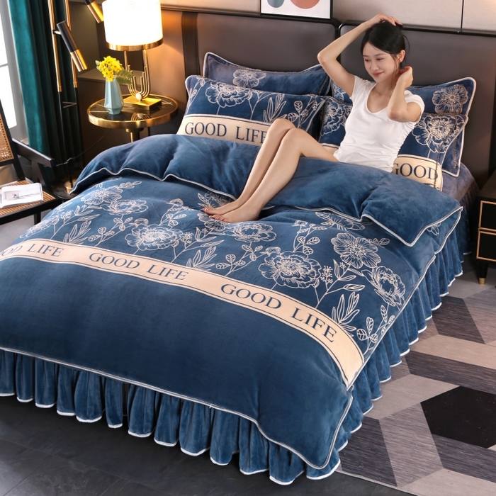 91家纺网 家纺一手货源 找家纺 （总）莱凯家纺 2025新款牛奶绒单被套