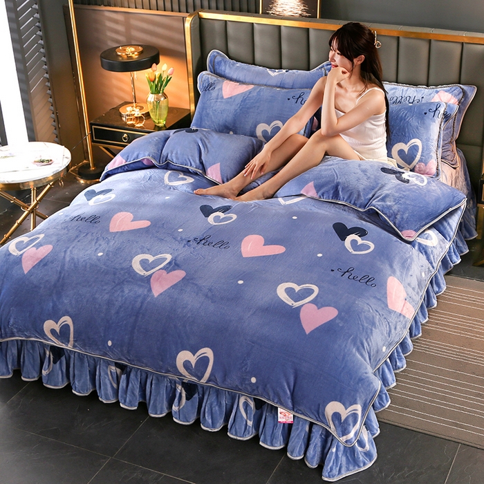 91家纺网 家纺一手货源 找家纺 （总）莱凯家纺 2025新款牛奶绒单被套