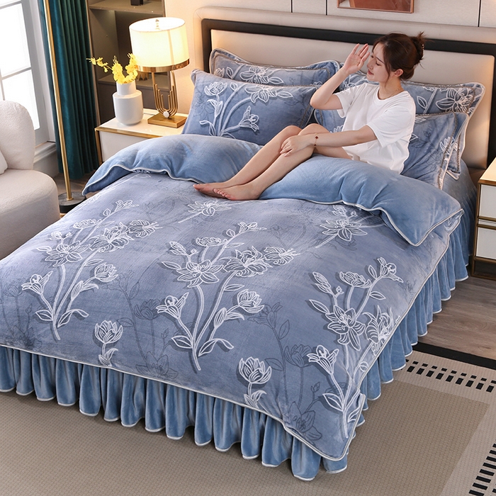 91家纺网 家纺一手货源 找家纺 （总）莱凯家纺 2025新款牛奶绒单被套