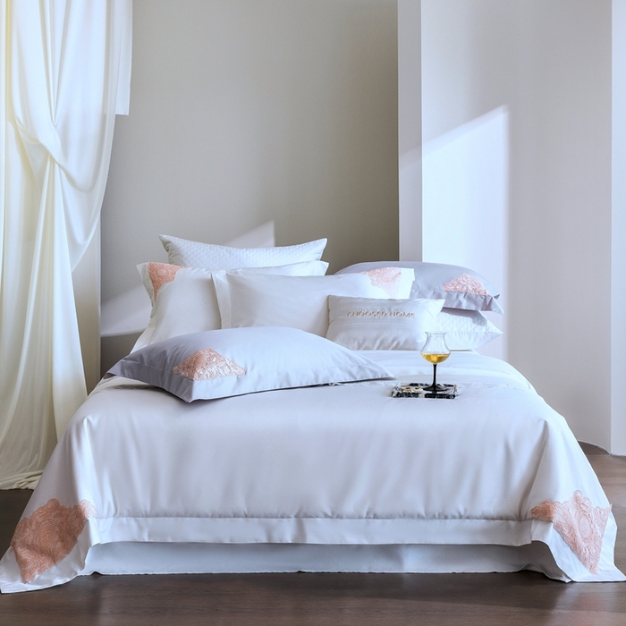 （总）初拾 2025新款100s全棉“精致”蕾丝花边四件套—嘉柏丽尔 