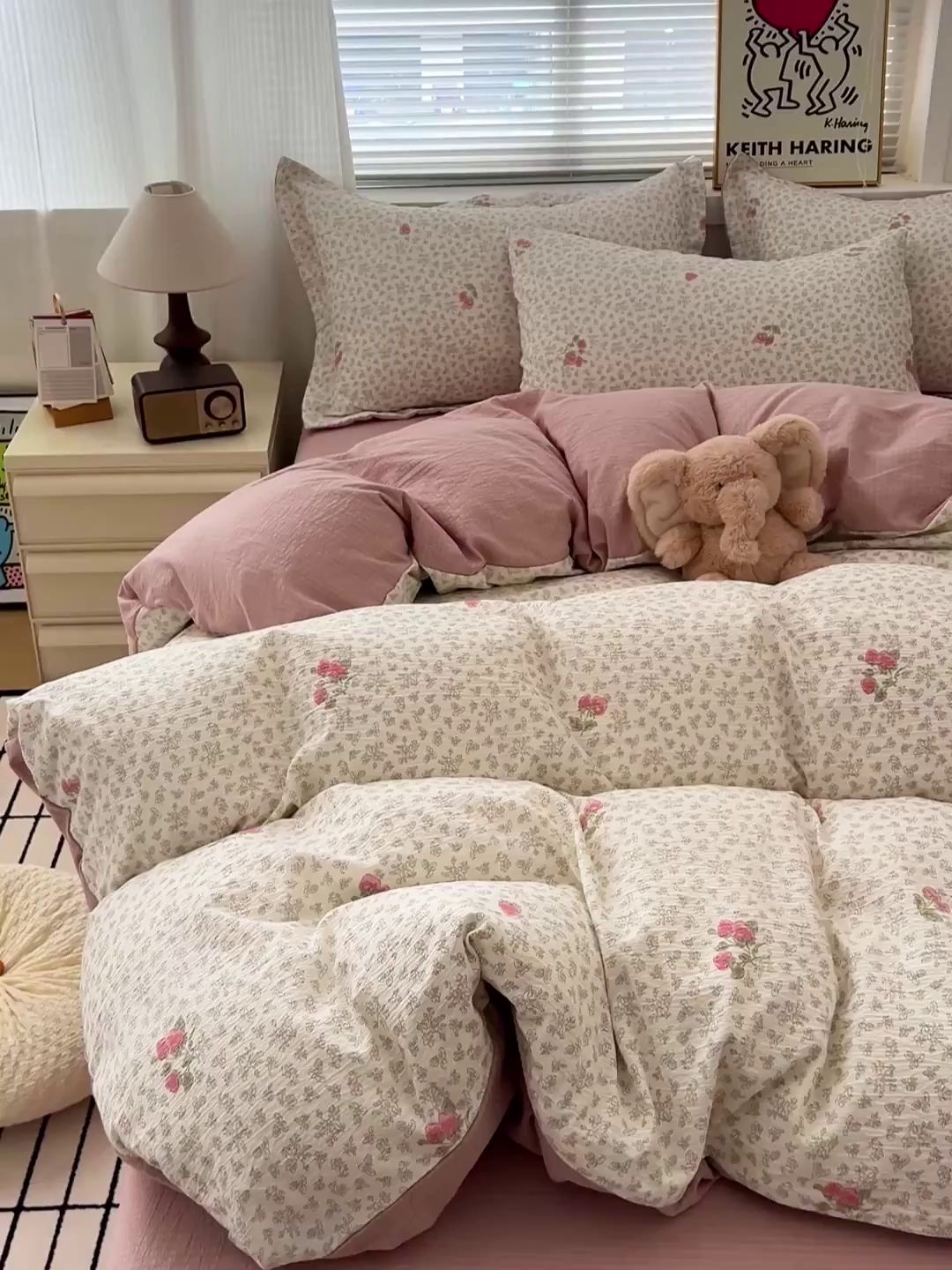 91家纺网 家纺一手货源 找家纺 （总）梦纤绒 2025新款古法水洗棉小布袋四件套，高克重木棉云柔棉