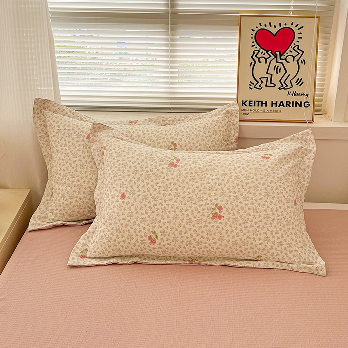 91家纺网 家纺一手货源 找家纺 （总）梦纤绒 2025新款古法水洗棉小布袋四件套，高克重木棉云柔棉