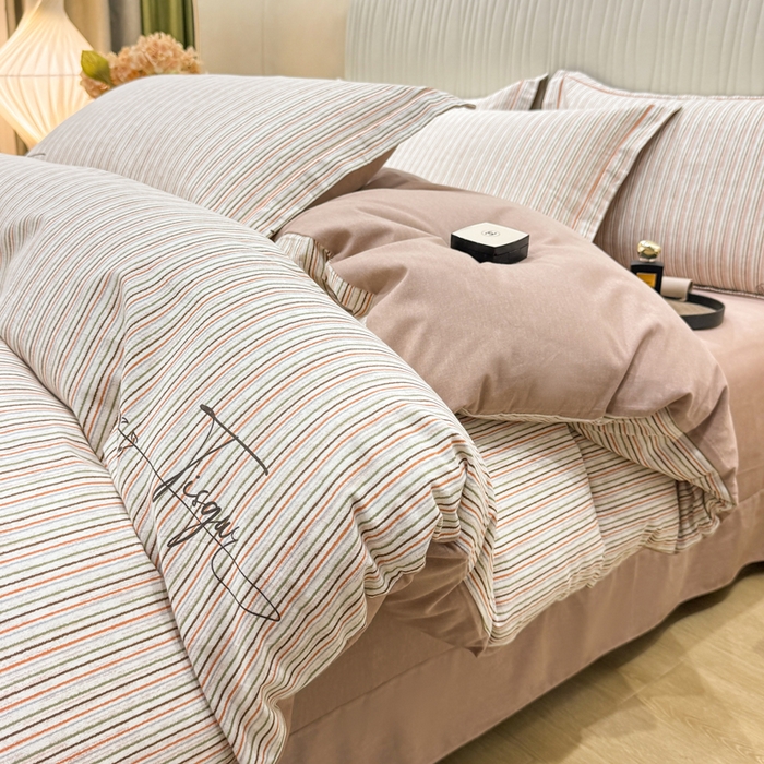 91家纺网 家纺一手货源 找家纺 （总）木易家居 2025新款100%全棉纯棉加厚四件套（礼盒包装）（提供买家秀）