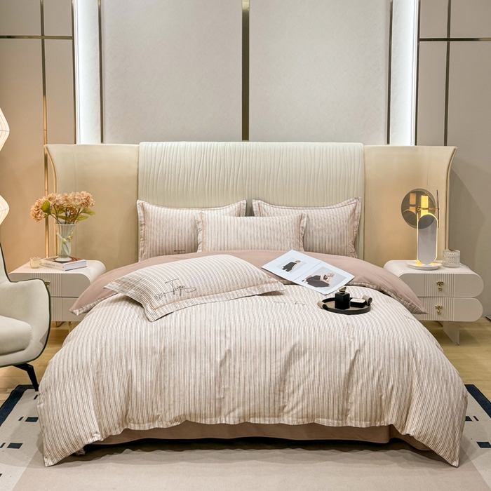 91家纺网 家纺一手货源 找家纺 木易家居 2026新款100%全棉纯棉加厚四件套（礼盒包装）（提供买家秀）保加利亚-粉