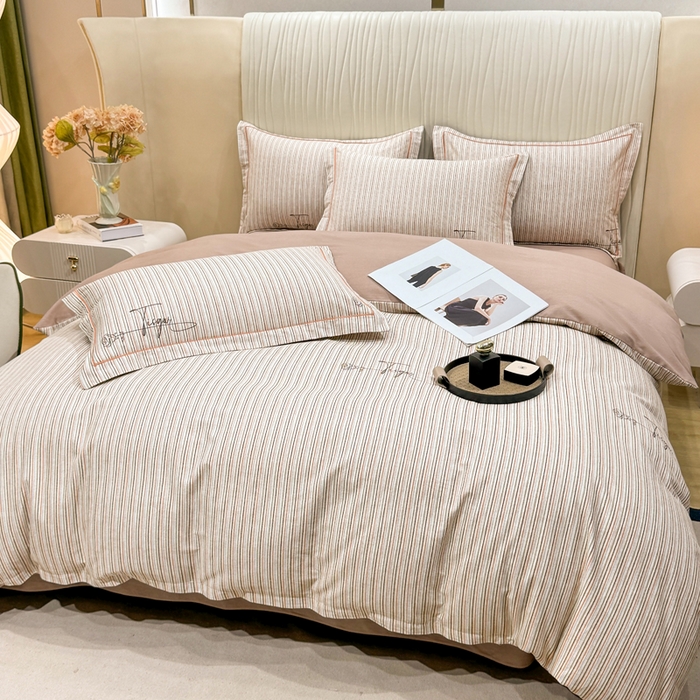 91家纺网 家纺一手货源 找家纺 木易家居 2026新款100%全棉纯棉加厚四件套（礼盒包装）（提供买家秀）保加利亚-粉