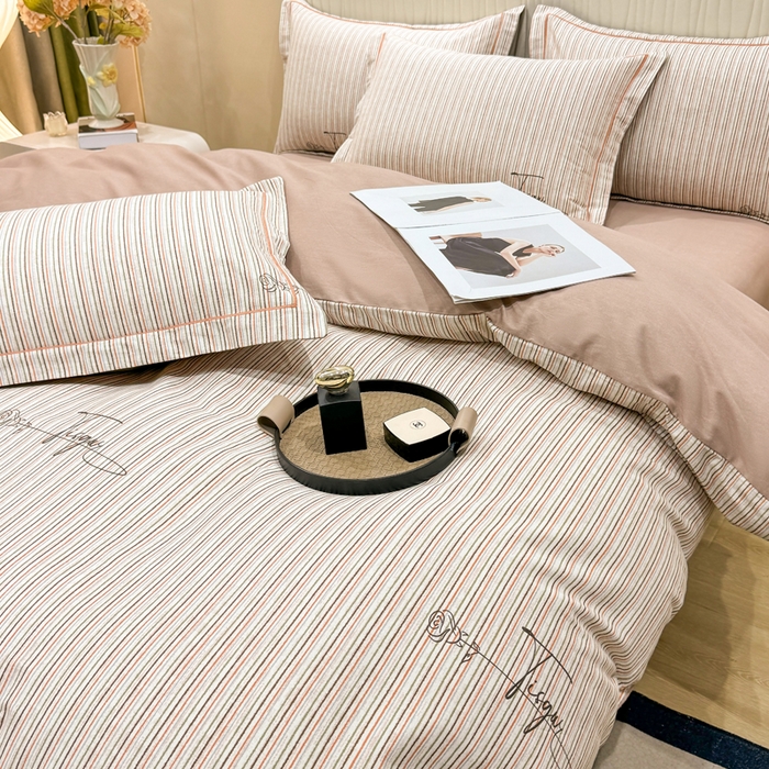 91家纺网 家纺一手货源 找家纺 木易家居 2026新款100%全棉纯棉加厚四件套（礼盒包装）（提供买家秀）保加利亚-粉