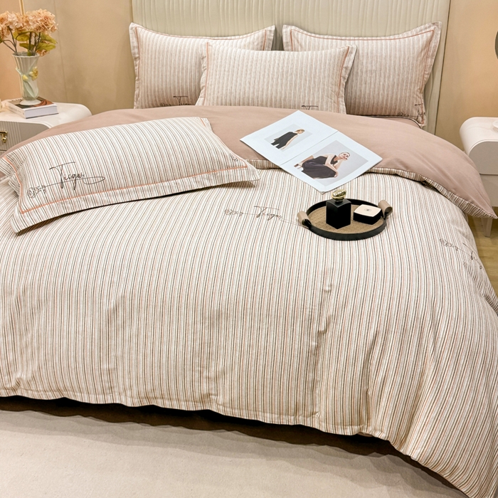 91家纺网 家纺一手货源 找家纺 木易家居 2026新款100%全棉纯棉加厚四件套（礼盒包装）（提供买家秀）保加利亚-粉